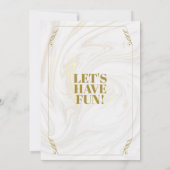 Kalligrafie Elegant Modern Goud 90e Verjaardag Kaart (Achterkant)