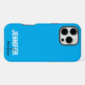 Kalligrafie Elegant Plain Voeg eigen naam toe iPhone Hoesje (Achterkant horizontaal)