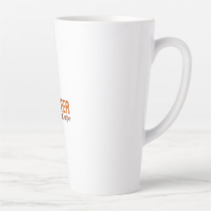 Kalligrafie Elegant Plain Voeg eigen naam toe Latte Mok