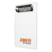 Kalligrafie Elegant Plain Voeg eigen naam toe Mini Klembord (Angled2)