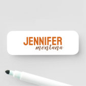 Kalligrafie Elegant Plain Voeg eigen naam toe Naamplaatje (In situ)