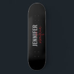 Kalligrafie Elegant Plain Voeg eigen naam toe Persoonlijk Skateboard<br><div class="desc">Op zoek naar een mooie kalligrafie met een esthetische handschrift? Dit eenvoudige, opvallende design is voor u. Dit product, speciaal ontworpen voor het huwelijk en het gebruik van familienaam, drukt onmiddellijk de indruk bij degenen die het zien. Het mooie en smaakzame ontwerp zal direct de kwaliteit van uw relatie en...</div>