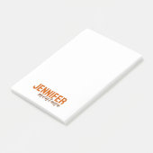 Kalligrafie Elegant Plain Voeg eigen naam toe Post-it® Notes (Schuin)