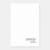 Kalligrafie Elegant Plain Voeg eigen naam toe Post-it® Notes (Voorkant)