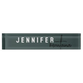 Kalligrafie Elegant Plain Voeg je eigen naam toe D Naambordje (Voorkant)