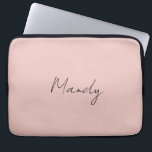 Kalligrafie Elegant Roos Goud Gewoon Eenvoudige Na Laptop Sleeve<br><div class="desc">Op zoek naar een mooie kalligrafie met een esthetische handschrift? Dit eenvoudige,  opvallende design is voor u. Dit product druist onmiddellijk in tegen degenen die het zien. Het mooie en smaakzame ontwerp zal direct de kwaliteit van uw relatie en familie weerspiegelen.</div>