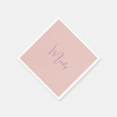 Kalligrafie Elegant Roos Goud Gewoon Eenvoudige Na Servet (Hoek)