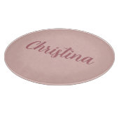 Kalligrafie Elegant Roos Goud Gewoon Eenvoudige Na Snijplank (Hoek)