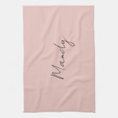 Kalligrafie Elegant Roos Goud Gewoon Eenvoudige Na Theedoek (Verticaal)