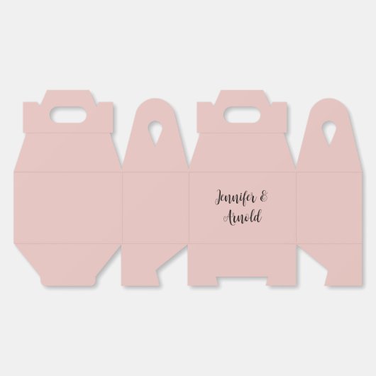 Kalligrafie Elegant Schattige Plain Bedankdoosjes (Ongevouwen)