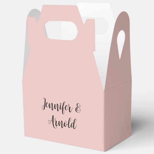 Kalligrafie Elegant Schattige Plain Bedankdoosjes (Open)