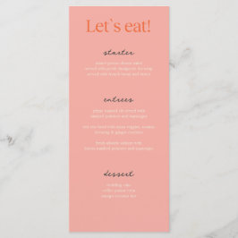 Kalligrafie Elegante Beige Bruiloft Menu Kaarten