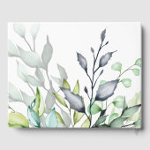 Kalligrafie Elegante Botanische Bruiloft Gastenboek (Achterkant)