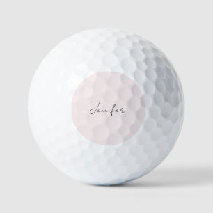 Kalligrafie Elegante Pastel Kleur Eenvoudig Simpel Golfballen