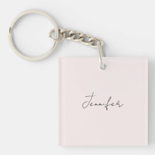 Kalligrafie Elegante Pastel Kleur Eenvoudig Simpel Sleutelhanger