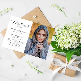 Kalligrafie Elegante Spaanse begrafenis herdenking Kaart