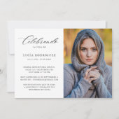 Kalligrafie Elegante Spaanse begrafenis herdenking Kaart (Voorkant)