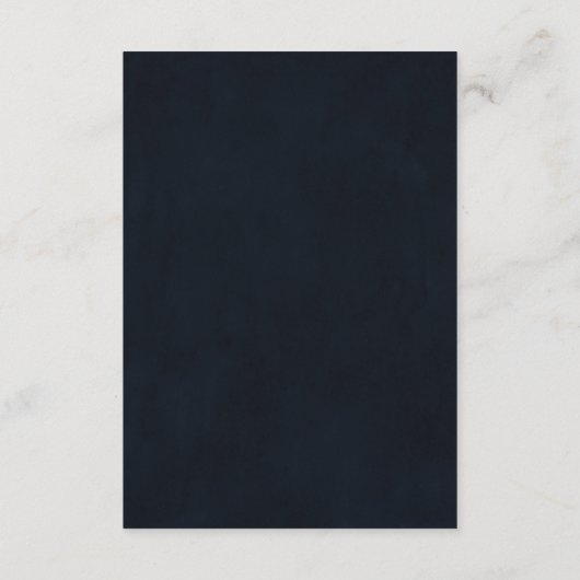 Kalligrafie Elegante Winter Bloemen bruiloft Detai Informatiekaartje (Achterkant)