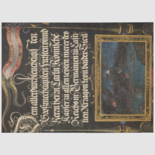  kalligrafie en landschap Ephemera-ontkoppeling Tissuepapier