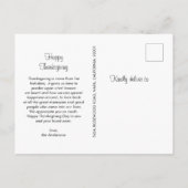 Kalligrafie Erg Dankbaar Thanksgiving Foto Aankondigingskaart (Achterkant)