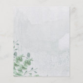 Kalligrafie Eucalyptus budget speciale dag Flyer (Achterkant)