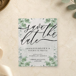 Kalligrafie Eucalyptus budget speciale dag Flyer
