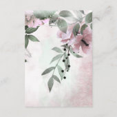 Kalligrafie Floral Details Mauve ID771 Informatiekaartje (Achterkant)