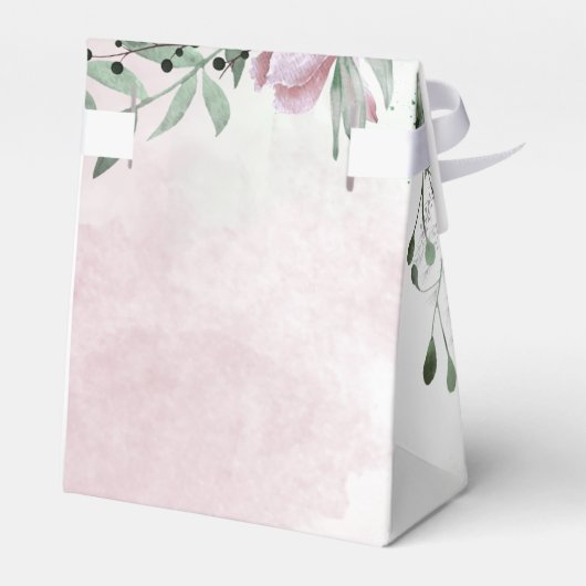 Kalligrafie Floral Hartelijk dank Hartelijk dank. Bedankdoosjes (Achterkant)