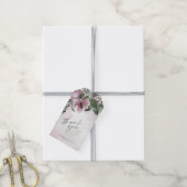 Kalligrafie Floral Hartelijk dank Hartelijk dank. Cadeaulabel (Met Touw)