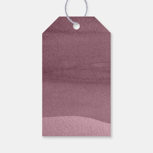 Kalligrafie Floral Hartelijk dank Hartelijk dank. Cadeaulabel (Achterkant)