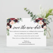 Kalligrafie Floral sparen de nieuwe Kaart van de D (Staand voorkant)