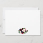 Kalligrafie Floral sparen de nieuwe Kaart van de D (Achterkant)