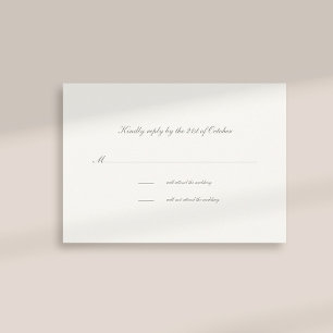 Kalligrafie Formele Classic Pearl Bruiloft RSVP Ka