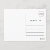 Kalligrafie Foto Afstuderen Blanco Bedankt Briefkaart (Achterkant)