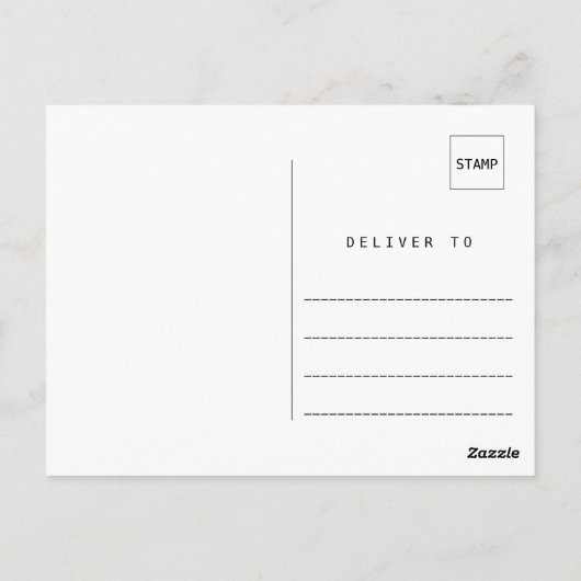 Kalligrafie Foto Afstuderen Blank Dank u Briefkaart (Achterkant)