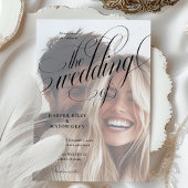 Kalligrafie foto bruiloft uitnodiging