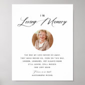 Kalligrafie foto in liefdevolle herinnering bruilo poster (Voorkant)