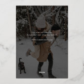 Kalligrafie foto overlay bruiloft opslaan van de d folie uitnodiging (Achterkant)