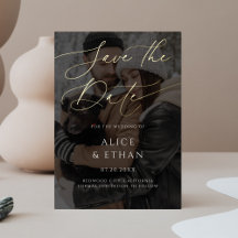 Kalligrafie foto overlay bruiloft opslaan van de d