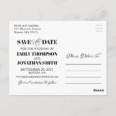 Kalligrafie Foto Sla de datum Briefkaarten (Achterkant)