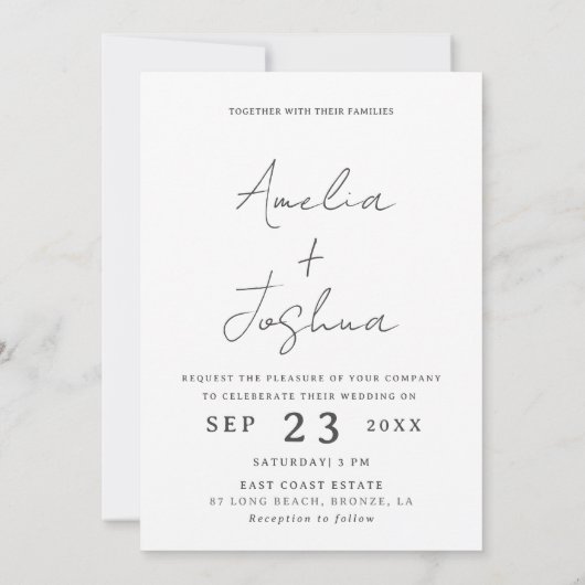 Kalligrafie Fotoboog met QR-code in Kaart (Achterkant)