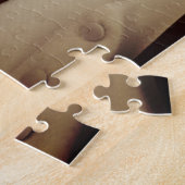 Kalligrafie Fotobruiloft Dank u Ombre Legpuzzel (Zijkant)