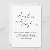 Kalligrafie Fotocollage met QR-code in Kaart (Voorkant)