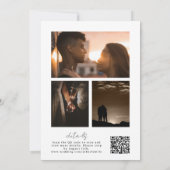 Kalligrafie Fotocollage met QR-code in Kaart (Achterkant)