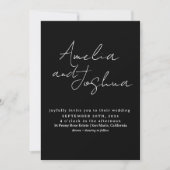 Kalligrafie Fotocollage met QR-code in Kaart (Voorkant)