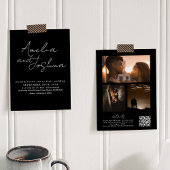 Kalligrafie Fotocollage met QR-code in Kaart