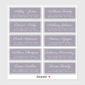 Kalligrafie Gast Adresetiketten BESTELLEN 6" of 8" Sticker (Vel)