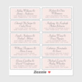 Kalligrafie Gast Adresetiketten BESTELLEN 6" of 8" Sticker (Vel)