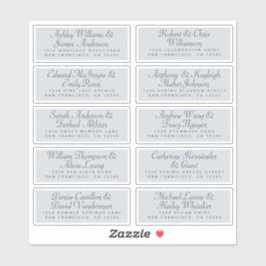 Kalligrafie Gast Adresetiketten BESTELLEN 6" of 8" Sticker