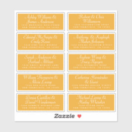 Kalligrafie Gast Adresetiketten BESTELLEN 6" of 8" Sticker